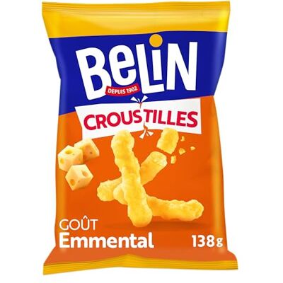 Belin Croustilles Goût Emmental 138 g - Publicité Belin Croustilles Goût Emmental 138 g - Publicité