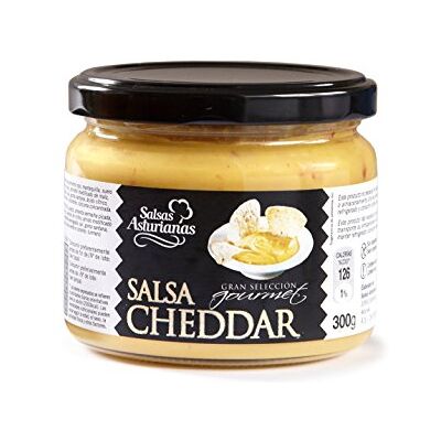 Salsas Asturianas Sauce Cheddar Idéal pour accompagner nachos et trempettes 300 gr - Publicité Salsas Asturianas Sauce Cheddar Idéal pour accompagner nachos et trempettes 300 gr - Publicité