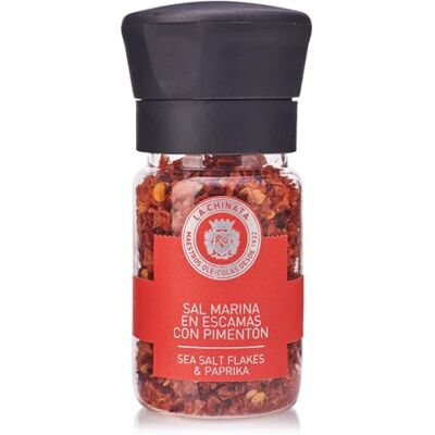 La Chinata Sel de mer émietté au paprika (Moulin) (35 g) - Publicité La Chinata Sel de mer émietté au paprika (Moulin) (35 g) - Publicité