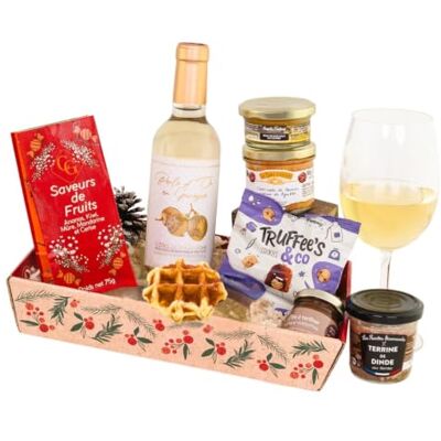 Colis Gourmands Panier Garni de Produits Français avec Livraison en 1 Jour, Panier Gourmand avec Foie Gras, Idéal pour un Cadeau de Noël - Publicité Colis Gourmands Panier Garni de Produits Français avec Livraison en 1 Jour, Panier Gourmand avec Foie Gras, Idéal pour un Cadeau de Noël - Publicité