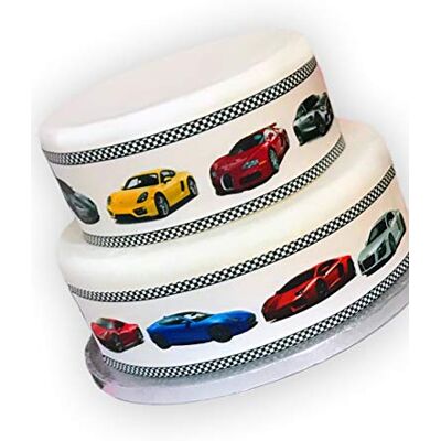 Top That Feuille de décoration comestible pour voiture Supercar – Parfait pour décorer vos gâteaux – Facile à utiliser - Publicité Top That Feuille de décoration comestible pour voiture Supercar – Parfait pour décorer vos gâteaux – Facile à utiliser - Publicité