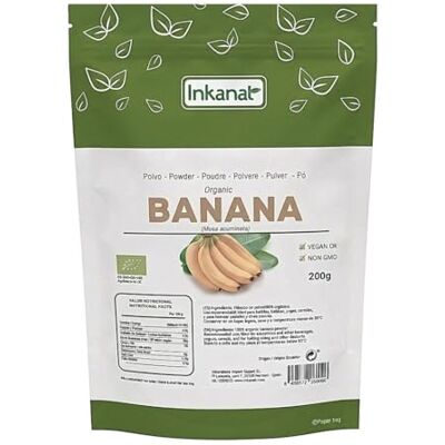 inkanat Banane en Poudre Bio 200g – Naturelle, Sans Sucre Ajouté, Idéale pour Smoothies, Shakes et Pâtisserie – - Publicité inkanat Banane en Poudre Bio 200g – Naturelle, Sans Sucre Ajouté, Idéale pour Smoothies, Shakes et Pâtisserie – - Publicité