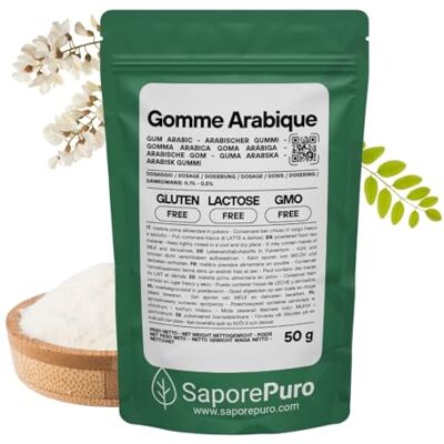 SaporePuro Gomme Arabique en poudre 50 gr - Publicité SaporePuro Gomme Arabique en poudre 50 gr - Publicité