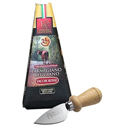 YesEatIs Special Box Parmigiano Reggiano Consorzio Vacche Rosse 24 mois 250 g Couteau à Fromage en Acier INOX - Publicité YesEatIs Special Box Parmigiano Reggiano Consorzio Vacche Rosse 24 mois 250 g Couteau à Fromage en Acier INOX - Publicité