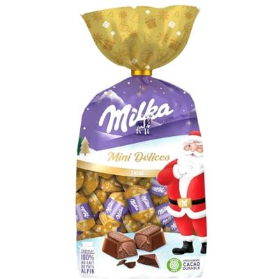 Milka Mini Délices Chocolats de Noël Goût Cacao Chocolat à Offrir Idée Cadeau 320g - Publicité Milka Mini Délices Chocolats de Noël Goût Cacao Chocolat à Offrir Idée Cadeau 320g - Publicité