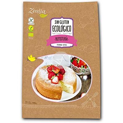 ZEALIA Farine pâtissière sans gluten biologique 400 g - Publicité ZEALIA Farine pâtissière sans gluten biologique 400 g - Publicité