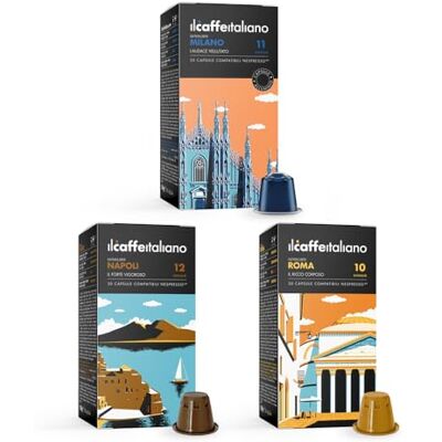 Il Caffè Italiano - Kit Degustazione - 120pz - Ensemble de capsules - Publicité Il Caffè Italiano - Kit Degustazione - 120pz - Ensemble de capsules - Publicité