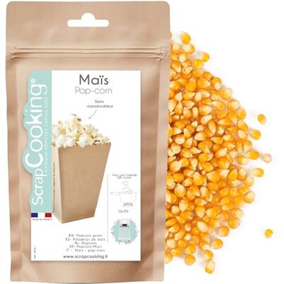 ScrapCooking Maïs pour Pop Corn 300 g Maïs à Éclater Pour Casserole & Machine à Popcorn À Saler ou Sucrer Anniversaire, Fête, Cinéma, Film Fabriqué en France 8541 - Publicité ScrapCooking Maïs pour Pop Corn 300 g Maïs à Éclater Pour Casserole & Machine à Popcorn À Saler ou Sucrer Anniversaire, Fête, Cinéma, Film Fabriqué en France 8541 - Publicité