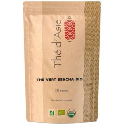 Khla Thé Vert Sencha Bio Sachet Vrac 250g Recharge Boite Métal Iced Tea Thé Biologique Frais & Parfumé Thé d’Asie Végétal Origine Chine Glacé ou Chaud Tisane & Infusion - Publicité Khla Thé Vert Sencha Bio Sachet Vrac 250g Recharge Boite Métal Iced Tea Thé Biologique Frais & Parfumé Thé d’Asie Végétal Origine Chine Glacé ou Chaud Tisane & Infusion - Publicité