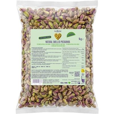 nut&me Pistaches décortiquées non salées 1 kg Pistache Extra Premium entière, sans coque, sans gluten et sans additifs Idéales pour pâtisserie, salade, snack et crème de pistache - Publicité nut&me Pistaches décortiquées non salées 1 kg Pistache Extra Premium entière, sans coque, sans gluten et sans additifs Idéales pour pâtisserie, salade, snack et crème de pistache - Publicité