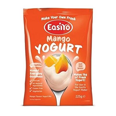 EasiYo Doux Mango Yaourt Mix 225g (Pack de 6) - Publicité EasiYo Doux Mango Yaourt Mix 225g (Pack de 6) - Publicité