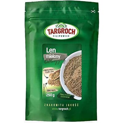 Targroch Lin moulue dégraissée 250g - Lin - Riche en fibres - Publicité Targroch Lin moulue dégraissée 250g - Lin - Riche en fibres - Publicité