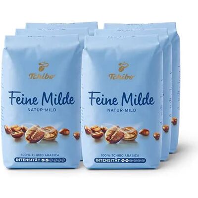 Café en Grains Arabica Tchibo - Doux et Aromatique - 6x 500g - Publicité Café en Grains Arabica Tchibo - Doux et Aromatique - 6x 500g - Publicité