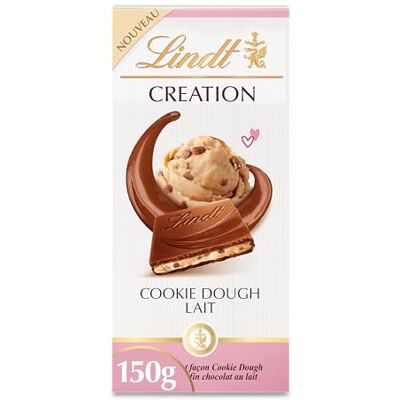 Lindt Tablette CREATION Cookie Dough Chocolat Lait 150g - Publicité Lindt Tablette CREATION Cookie Dough Chocolat Lait 150g - Publicité