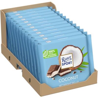 Barre de Coco Ritter Sport - Chocolat - Publicité Barre de Coco Ritter Sport - Chocolat - Publicité