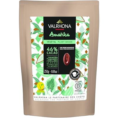 VALRHONA Couverture de chocolat végétal Amatika 46% 250g - Publicité VALRHONA Couverture de chocolat végétal Amatika 46% 250g - Publicité