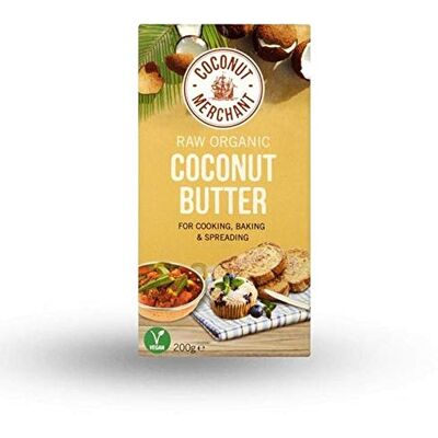 Coconut Merchant Marchand Beurre De Noix De Coco Coco Biologique Brut 200G - Publicité Coconut Merchant Marchand Beurre De Noix De Coco Coco Biologique Brut 200G - Publicité