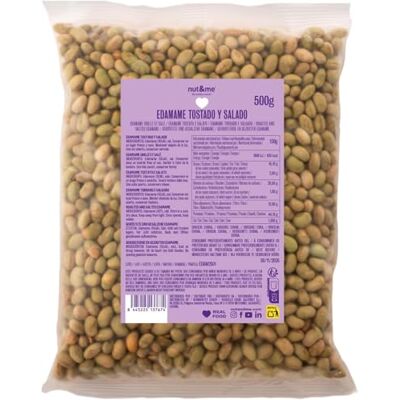 nut&me Edamame grillé et salé 500 gr Sans gluten et sans sucres ajoutés Riche en protéines En-cas croquant Une collation saine et riche en protéines pour vos pauses - Publicité nut&me Edamame grillé et salé 500 gr Sans gluten et sans sucres ajoutés Riche en protéines En-cas croquant Une collation saine et riche en protéines pour vos pauses - Publicité