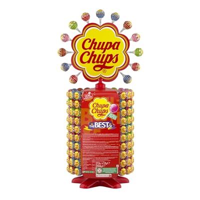 Chupa Chups COLIS ROUE NOUVEAU FLAG PIQUÉ 213 SUCETTES - Publicité Chupa Chups COLIS ROUE NOUVEAU FLAG PIQUÉ 213 SUCETTES - Publicité