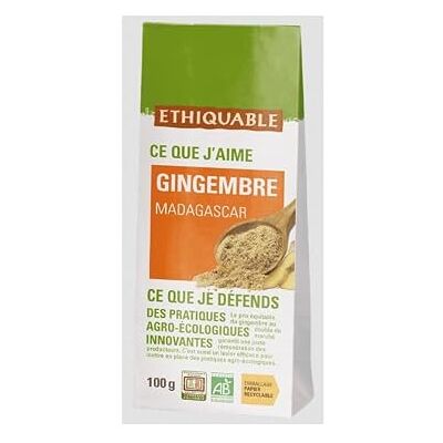 ETHIQUABLE Gingembre de Madagascar bio & équitable en sachet - Publicité ETHIQUABLE Gingembre de Madagascar bio & équitable en sachet - Publicité