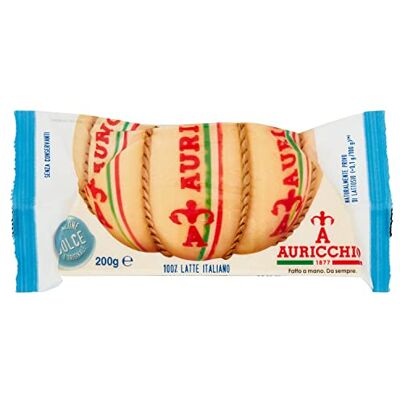 Auricchio Provolone dolce doux (emballé sous vide) 45% de matières grasses i. Tr. 200 g. Publicité Auricchio Provolone dolce doux (emballé sous vide) 45% de matières grasses i. Tr. 200 g. Publicité