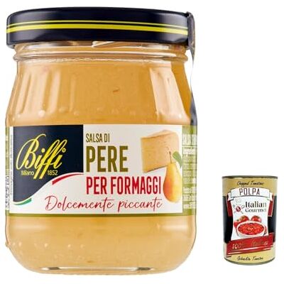 Italian Gourmet E.R. Biffi Salsa di Pere per Formaggi, poires sauce moutarde pour fromage 100 g + polpa italien gourmet 400 g - Publicité Italian Gourmet E.R. Biffi Salsa di Pere per Formaggi, poires sauce moutarde pour fromage 100 g + polpa italien gourmet 400 g - Publicité