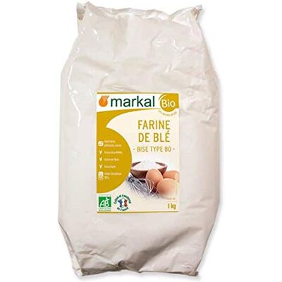 Markal FARINE DE BLE T80 1KG - Publicité Markal FARINE DE BLE T80 1KG - Publicité