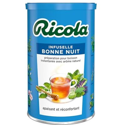 Ricola Infuselle Bonne Nuit Carton de 12 boites de 200g - Publicité Ricola Infuselle Bonne Nuit Carton de 12 boites de 200g - Publicité