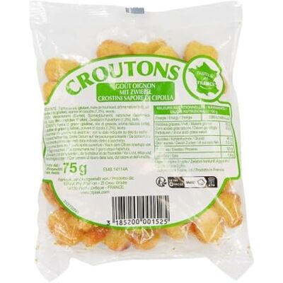 Agidra Croûtons goût oignon Sachet 75g - Publicité Agidra Croûtons goût oignon Sachet 75g - Publicité