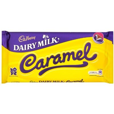 Cadbury Lot de 7 barres de caramel au lait laitier 200 g - Publicité Cadbury Lot de 7 barres de caramel au lait laitier 200 g - Publicité