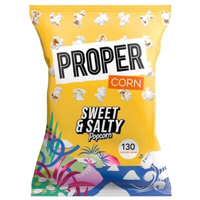 PROPER corn Sweet & Salty Popcorn 90g - Publicité PROPER corn Sweet & Salty Popcorn 90g - Publicité