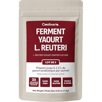 Coolinario Ferments yaourt L Reuteri 5 sachets de 1g - Publicité Coolinario Ferments yaourt L Reuteri 5 sachets de 1g - Publicité