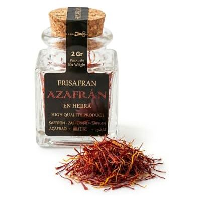 FRISAFRAN Safran Filaments 2g safran en pistils Fil de Safran Safran Safran Bio Safran Biologique Safran Pistil Sans Colorant ni Conservateur épice certifiée Safran naturel - Publicité FRISAFRAN Safran Filaments 2g safran en pistils Fil de Safran Safran Safran Bio Safran Biologique Safran Pistil Sans Colorant ni Conservateur épice certifiée Safran naturel - Publicité