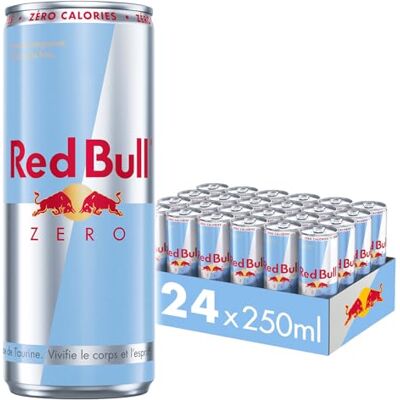 Red Bull - Sans Sucre - Energy Drink - Pack 24 - Publicité Red Bull - Sans Sucre - Energy Drink - Pack 24 - Publicité