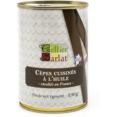 Cellier du Périgord Cèpes Cuisinés à l'Huile Origine France 230g - Publicité Cellier du Périgord Cèpes Cuisinés à l'Huile Origine France 230g - Publicité