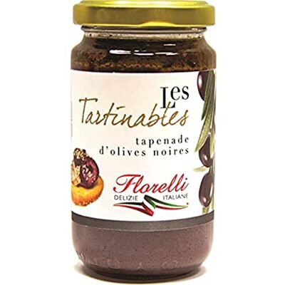 Florelli Tapenade d'Olives Noires, 190g - Publicité Florelli Tapenade d'Olives Noires, 190g - Publicité