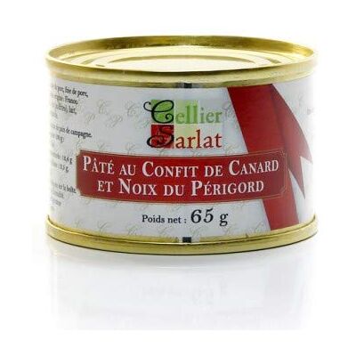 Cellier du Périgord Terrine au Confit de Canard et aux Noix du Périgord 65g - Publicité Cellier du Périgord Terrine au Confit de Canard et aux Noix du Périgord 65g - Publicité