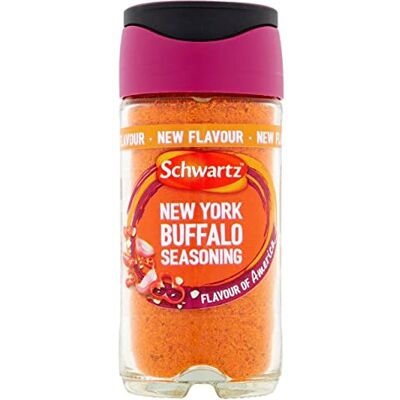 Schwartz Assaisonnement New York Buffalo 50g - Publicité Schwartz Assaisonnement New York Buffalo 50g - Publicité