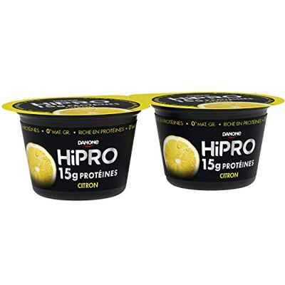 HiPRO Danone Yaourt Protéiné Citron, 2 x 160g - Publicité HiPRO Danone Yaourt Protéiné Citron, 2 x 160g - Publicité