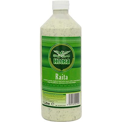 ganaric Heera Yaourt et menthe Raita 1 litre (1 pièce) – Sans conservateurs ajoutés – Sans gluten – Saveur incroyable – Recette indienne authentique – Ingrédients naturels - Publicité ganaric Heera Yaourt et menthe Raita 1 litre (1 pièce) – Sans conservateurs ajoutés – Sans gluten – Saveur incroyable – Recette indienne authentique – Ingrédients naturels - Publicité