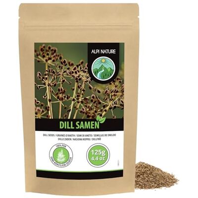 Alpi Nature Aneth Graines 125g, Graines d'Aneth Entières Crues pour la Cuisine et préparation de Thé - Publicité Alpi Nature Aneth Graines 125g, Graines d'Aneth Entières Crues pour la Cuisine et préparation de Thé - Publicité