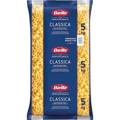 Barilla Pâtes alimentaires 5 kg Conchiglie Rigate n. 93 5kg - Publicité Barilla Pâtes alimentaires 5 kg Conchiglie Rigate n. 93 5kg - Publicité