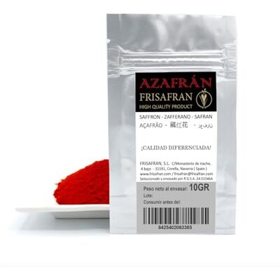 FRISAFRAN Safran Moulu 10g Poudre de Safran Moulue de Safran safran poudre Safran Bio Safran Biologique safran moulu Sans Colorant ni Conservateur épice certifiée Safran naturel - Publicité FRISAFRAN Safran Moulu 10g Poudre de Safran Moulue de Safran safran poudre Safran Bio Safran Biologique safran moulu Sans Colorant ni Conservateur épice certifiée Safran naturel - Publicité
