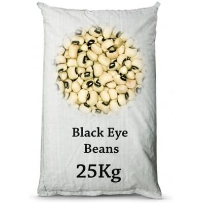 Kajal Black Eye Beans 25kg Haricots secs de haute qualité pour salades, ragoûts et accompagnements Riche en protéines, fibres et nutriments idéaux pour une saine alimentation met Sticker - Publicité Kajal Black Eye Beans 25kg Haricots secs de haute qualité pour salades, ragoûts et accompagnements Riche en protéines, fibres et nutriments idéaux pour une saine alimentation met Sticker - Publicité
