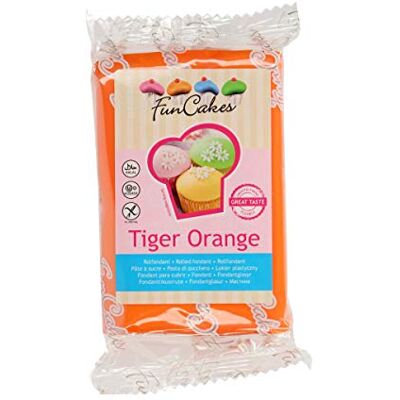 FunCakes Fondant à rouler Tiger Orange (1 x 250 g) - Publicité FunCakes Fondant à rouler Tiger Orange (1 x 250 g) - Publicité