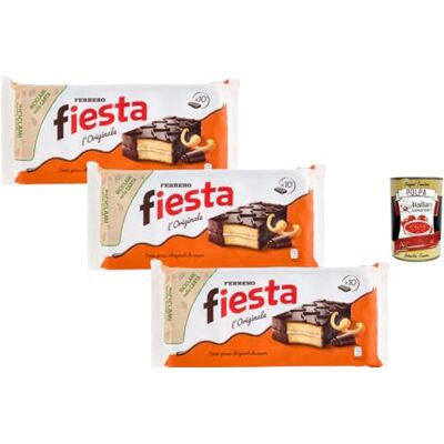 Italian Gourmet E.R. Italian Gourmet Fiesta Original – Lot de 3 x 360 g (30 gâteaux) – Gâteau Génoise Moelleuse Fourrée Crème à l’Orange, Enrobage Chocolat – Snack Chocolaté, Goûter & Dessert + Italian Gourmet Polpa - Publicité Italian Gourmet E.R. Italian Gourmet Fiesta Original – Lot de 3 x 360 g (30 gâteaux) – Gâteau Génoise Moelleuse Fourrée Crème à l’Orange, Enrobage Chocolat – Snack Chocolaté, Goûter & Dessert + Italian Gourmet Polpa - Publicité