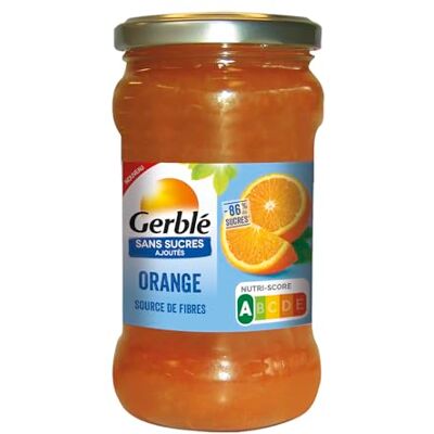 Gerblé – Orange à Tartiner – Sans Sucres Ajoutés – Source de Fibres – Nutri-score A – 320 g - Publicité Gerblé – Orange à Tartiner – Sans Sucres Ajoutés – Source de Fibres – Nutri-score A – 320 g - Publicité