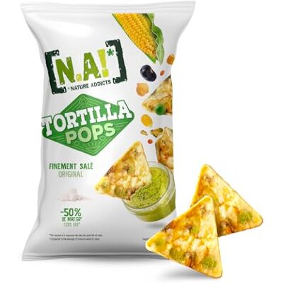 Nature Addicts NA! Tortillas Pop Finement Salé Soufflées à Base de Maïs/Légumineuses 80 g - Publicité Nature Addicts NA! Tortillas Pop Finement Salé Soufflées à Base de Maïs/Légumineuses 80 g - Publicité