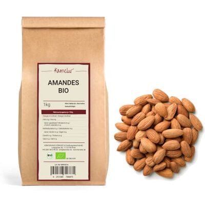 Kamelur Amandes Bio 1kg amandes 1kg sans additifs amande bio entières - Publicité Kamelur Amandes Bio 1kg amandes 1kg sans additifs amande bio entières - Publicité