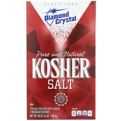 Pure and Natural Kosher Salt, 48oz (Pack of 3) - Publicité Pure and Natural Kosher Salt, 48oz (Pack of 3) - Publicité